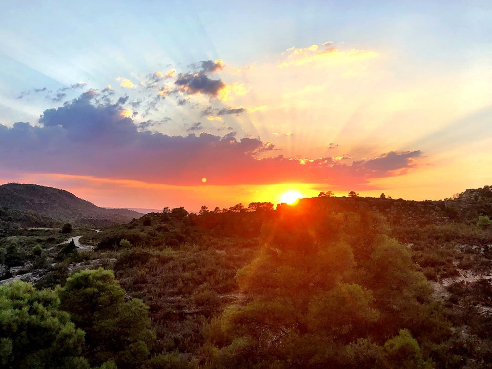 Puesta de sol en Flores de Vida